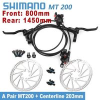 Shimano-Frein à disque hydraulique de vélo avec rotor,VTT BL MT200,800mm,850mm,1450mm,1500mm,160mm,180mm- 14580 Centerline 203