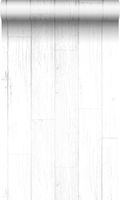 Origin Wallcoverings papier peint imitation bois blanc mat et argent - 53 cm x 10,05 m - 347541