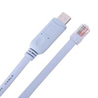Câble plat de console série USB 2.0 mâle à RJ45 mâle CAT5 pour routeurs Cisco Commutateurs Câble de console Ligne de