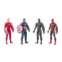 Pack de 4 figurines Avengers de 30 cm, Titan Hero Series,Marvel Avengers: Endgame, dès 4 ans Titan Hero Series,
