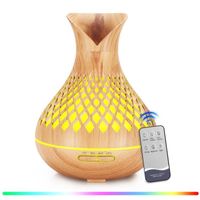 KNKA Humidificateurs d'air à ultrasons, Diffuseur Huiles Essentielle , Diffuseur de parfum - 500ml - 7 couleurs de lumière LED