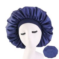style408A-9 -Bonnet de nuit en Satin pour femmes, bandeau élastique Extra Large, pour envelopper la tête, motif africain, imprimé, T