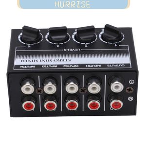 HAMPPLIES Mini Table de Mixage Audio Canaux Faible Bruit Enregistrement et Streaming pour Guitare Basse Clavier