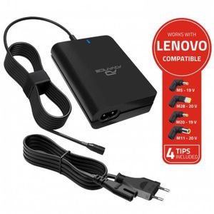 ✓ Chargeur universel pour ordinateur portable USB-C 90 W environ -  Compatible PD - Câble de 1,10 m couleur Noir en stock - 123CONSOMMABLES