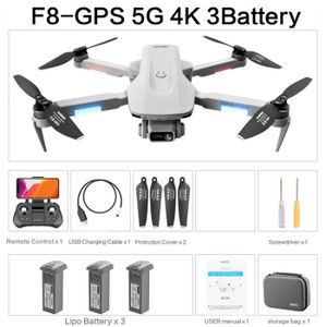 DRONE F8-4K-5G-GPS 3B-Drone GPS F4 avec WiFi 5G, FPV, 2 