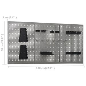 ETABLI - MEUBLE ATELIER Atyhao Établi avec 3 panneaux muraux AB3053428 602