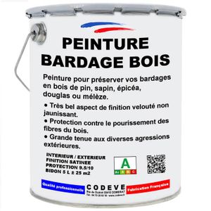 PEINTURE - VERNIS Peinture Bardage Bois - Pot 5 L   - Codeve Bois - 3004 - Rouge pourpre