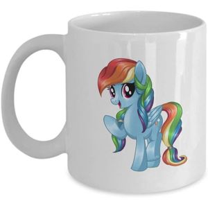 BOL Rainbow Dash avec différentes crinières My Little Pony Tasse à café ou à thé stria Girls, MLP[257]