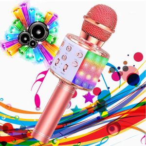 Micro Karaoké Enfant Sans Fil - HIFI Qualité Sonore - Effet d'écho - LED -  Rose - Cdiscount Jeux - Jouets