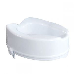 RÉHAUSSEUR TOILETTES  Rehausseur WC Adulte 14 cm Mobiclinic Titán Siège de Toilette surélevé sans Couvercle Rehausseur de Toilette Mobilité Réduite