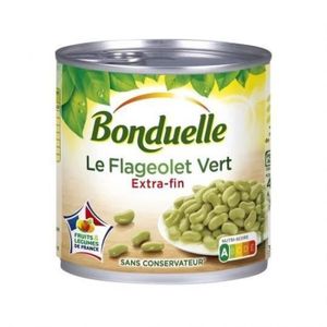 LÉGUMES VERT LOT DE 3 - BONDUELLE - Flageolets Verts Extra-Fins - boite de 530 g