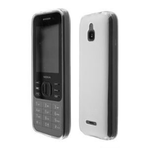 COQUE - BUMPER Nokia 6300 4G, TPU-Housse en blanc-transparent, Ét