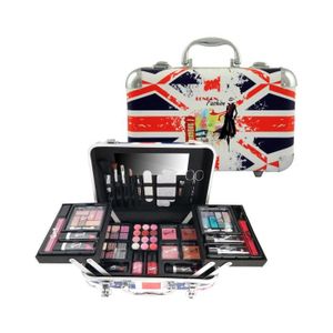 PALETTE DE MAQUILLAGE  Coffret cadeau coffret maquillage mallette de maquillage format valise collection London - 62pcs