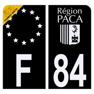 Autocollants Plaque Immatriculation Moto 971 Guadeloupe - 2 Stickers Région/département 60x30 Mm, Fabrication Française