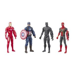 FIGURINE - PERSONNAGE Pack de 4 figurines Avengers de 30 cm, Titan Hero Series,Marvel Avengers: Endgame, dès 4 ans Titan Hero Series,