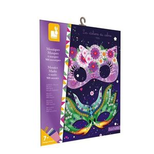 JEU DE MOSAIQUE Kit créatif - JANOD - Masques mosaïques Multicolore - Loisir créatif pour bébé