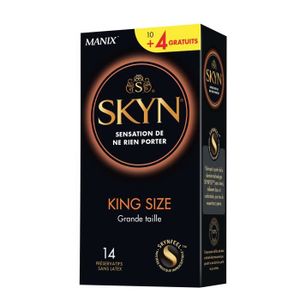 PRÉSERVATIF Manix Skin King Size Grande Taille 10 préservatifs