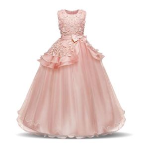 Carolilly Robe Cérémonie Style Tutu Fille sans Manches Corsage Pailletée Tulle Décor Ceinture Fleur