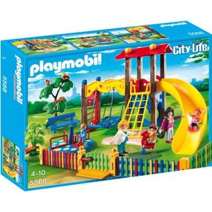 UNIVERS MINIATURE PLAYMOBIL 5568 - City Life - Square pour Enfants avec Jeux