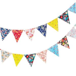 Bruant Banni/ère Costume pour Costume Pour Les F/êtes Danniversaire de Mariage de Jardin D/écoration de Classe Danniversaire 25M PTN Triangle Drapeau Guirlande D/écoration