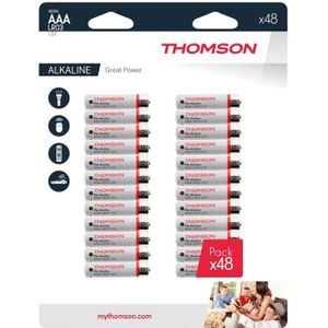PILES Lot de 48 piles AAA LR03 - Thomson