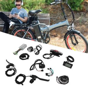 KIT VÉLO ÉLECTRIQUE VGEBY Kit de Conversion Vélo Électrique 36V 48V Universel 17A Contrôleur GD01 Panneau Pouce Accélérateur Lumière