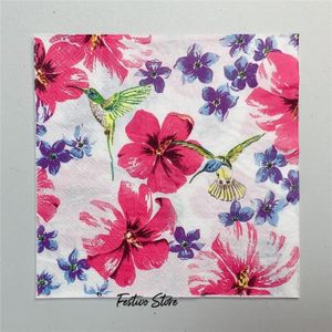 4 Simple papier DECOUPIS serviettes Vintage fond 429 fleurs design