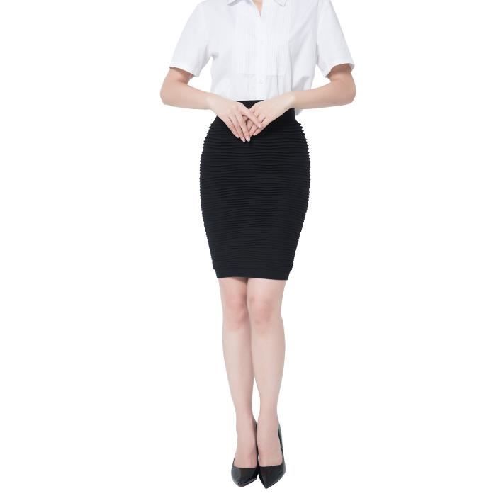 Jupe crayon pour femme, jupe noire classique au dessus du genou UWHMP  Taille-M Noir - Cdiscount Prêt-à-Porter