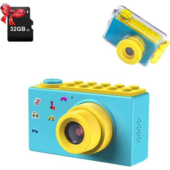 Garosa Mini caméra photo HD 1080P 2 pouces écran HD enfants dessin Garosa Mini caméra photo HD 1080P 2 pouces écran HD enfants dessin