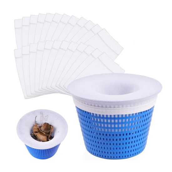 GUHAOOL Chaussette Skimmer Piscine, 30Pcs Pool Skimmer Socks Filtre Skimmer Piscine, Prefiltre