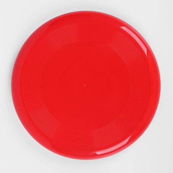 DAMILY® Frisbee jouet Jouet pour chien Frisbee pour chien Résistant aux morsures Plastique - Rouge