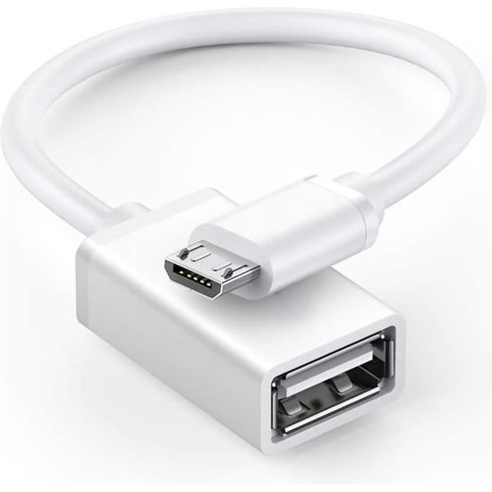 Câble adaptateur USB vers Micro USB mâle/femelle - SEDEA - 913208