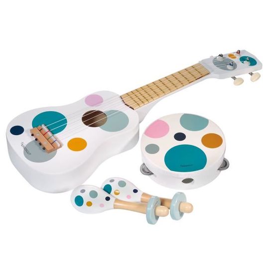 Ukulélé Jouet Mini Guitare 25 Cm – 4 Cordes Nylon, Plastique Léger, Instrument Éducatif Pour Enfants Débutants