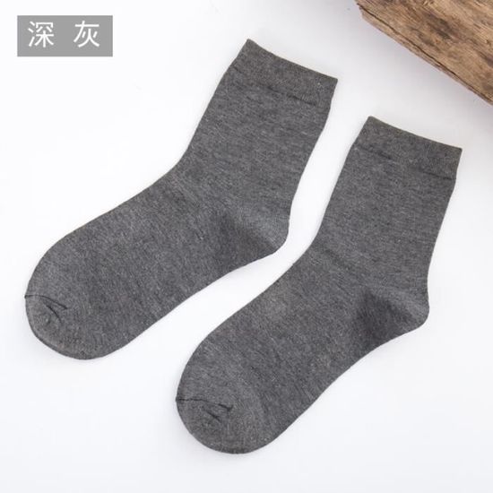 Lot De 5 Paires De Chaussettes En Fibre De Bambou - Respirantes, Désodorisantes, Hauteur Crew, Pour Hommes