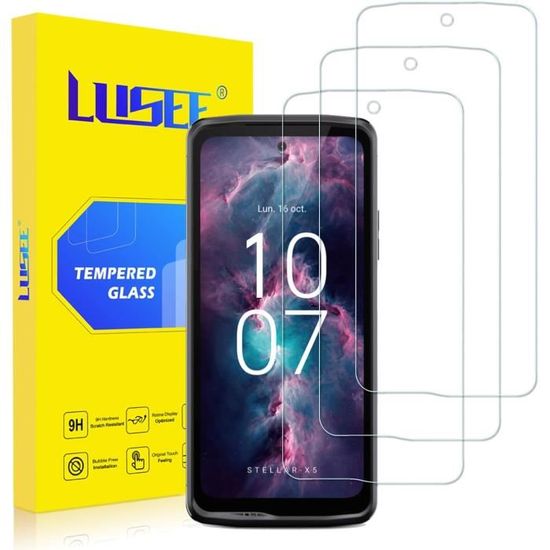 Protection écran En Verre Trempé 9H Pour Crosscall Stellar M6 / M6E - Lot De 3, Anti-rayures Et Anti-empreintes, Installation Facile