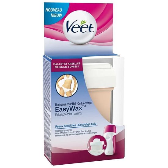 Veet Epilation Recharge pour EasyWax Maillot Aisselles Peaux