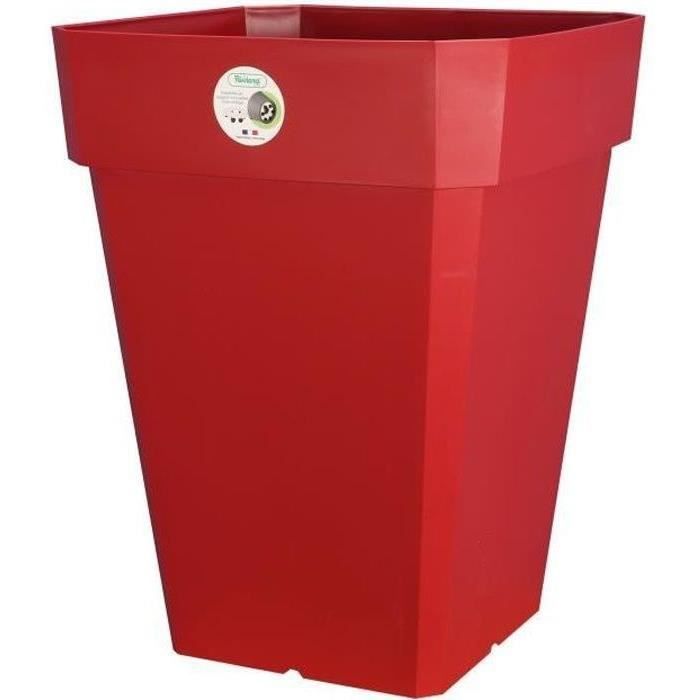 RIVIERA Pot de fleurs carré Soleilla en plastique 49 x 49 x H 50 cm 65