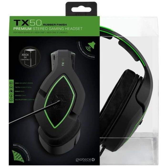 Gioteck TX 50 Casque Avec fil Arceau Jouer Neuf