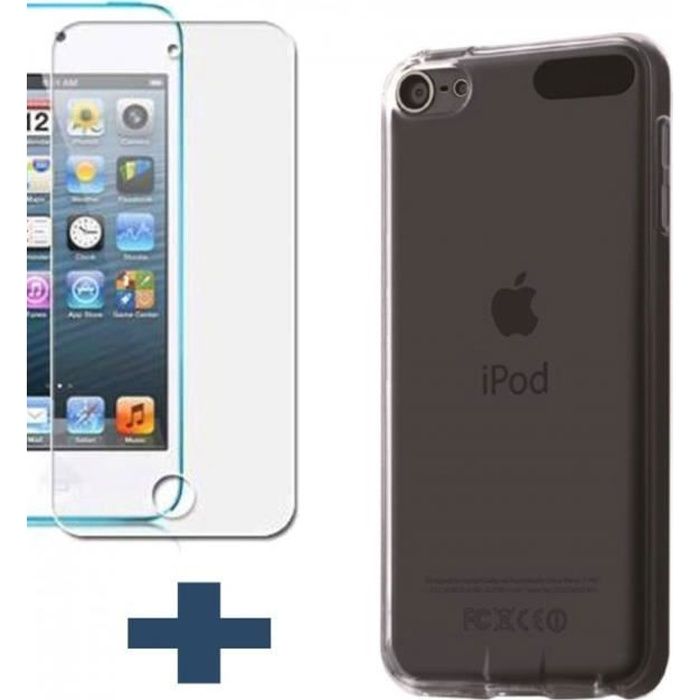 Coque iPod Touch 6 souple transparente + verre trempé