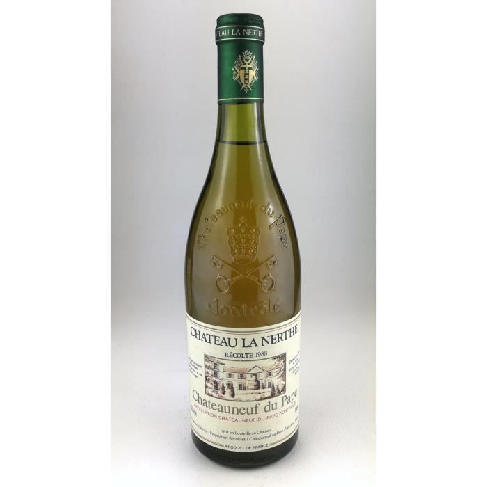 1988 - Chateau la Nerthe blanc - Chateauneuf du Pape (Bouteille 02)