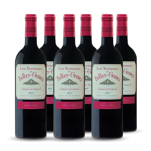 Château Belles-Graves LES TERRASSES DE BELLES-GRAVES Lalande-de-Pomerol Rouge 2014 6x75cl