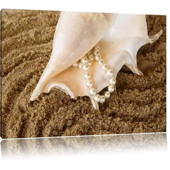 nacres avec des perles Photo sur toile - taille: 120x80 cm- Peinture murale - Art Print - prêt couvert_LF1375_120x80