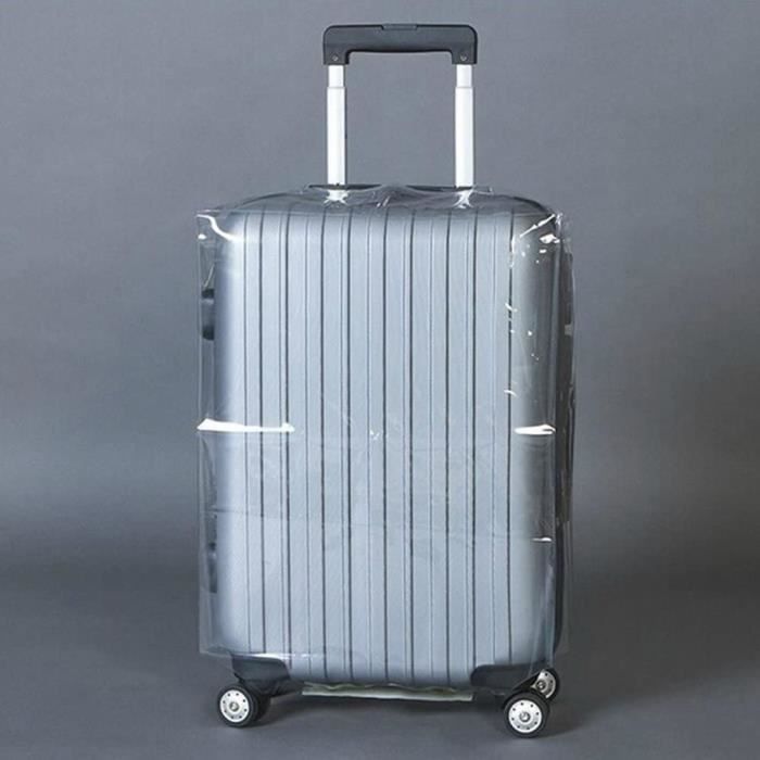Housse de protection pour valise à roulettes en PVC transparent , Housse de bagages étanche anti-rayures, 20inch