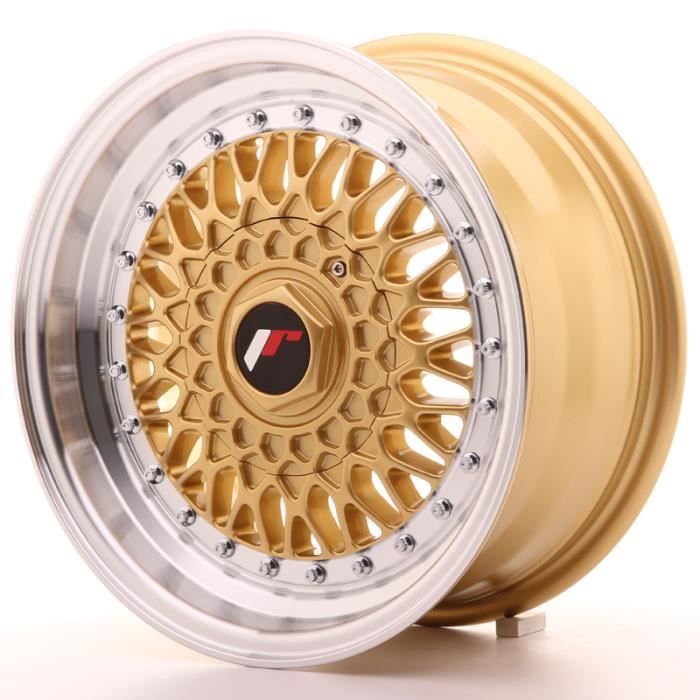 Jante Alu 15- Japan Racing JR9 15x7 ET20 Blank Gold