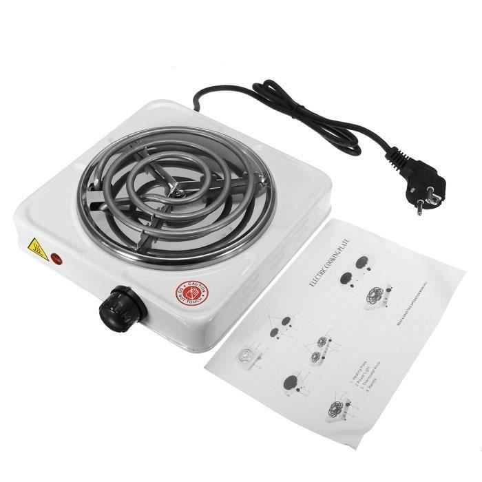 Plaque Posable Réchaud 1000W 5-Températures - Mini Brûleur Electrique à Café Thé Aliment Cuisson Réchauffer 220V Sh45798