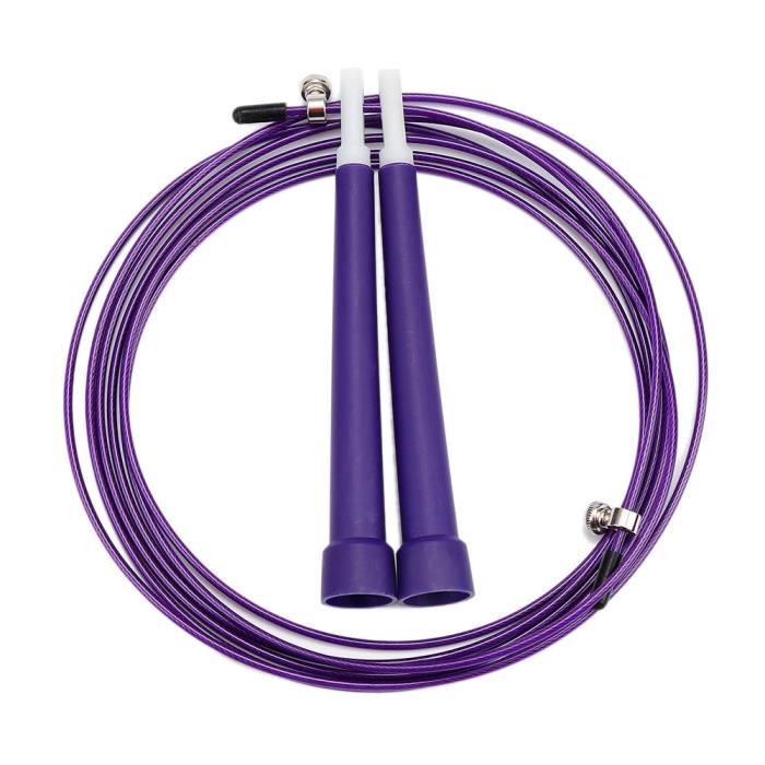 Accessoires Fitness - Musculation,1PC corde à sauter réglable Nylon corde à sauter vitesse corde à sauter Fitness - Type Purple