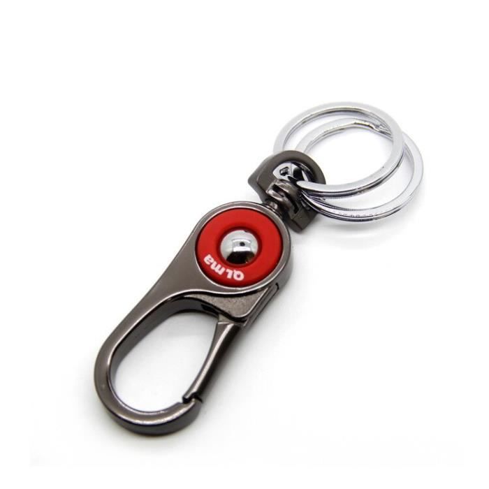 Porte Clé Étui à clé,Porte clé en métal porte clé de voiture d'affaires porte clé intelligent EDC porte clé de - Type Rouge