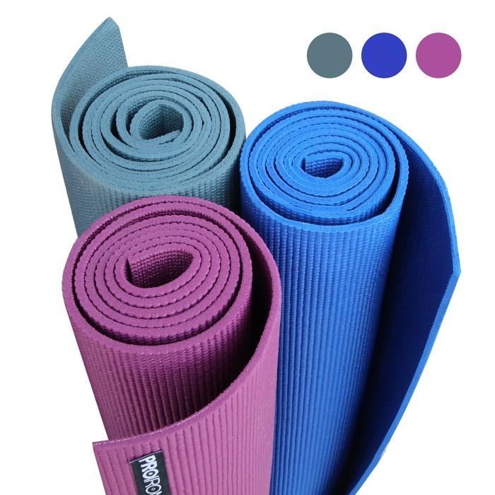 PROIRON Tapis de Yoga antidérapant et antimicrobien, Rembourré dans le sac de transport pour home gym et camping avec l'epaisseur