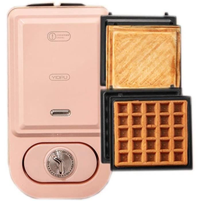 Appareil à Sandwichs 3 en 1 Grill-Gaufrier-Sandwich, YXY-Tech Plaques antiadhésives et Interchangeables, Voyants LED,