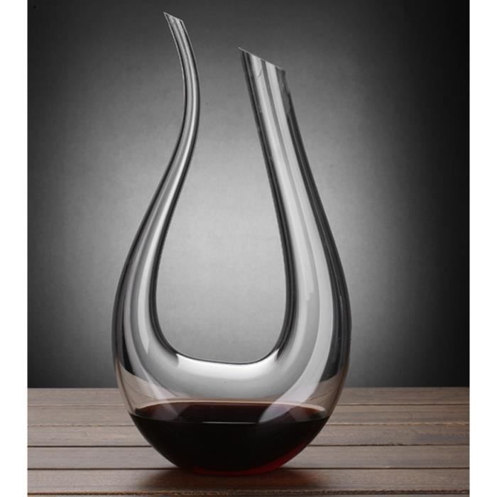 Accessoires bar,1000ML supérieur plat Base rouge vin décanteur à la main cristal vin verseur Premium eau Carafe - Type 500ml